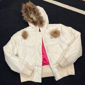 Rocawear fur hoodie jacket